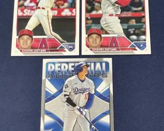 632  Lot 458h  Lot of Shohei Ohtani baseball cards