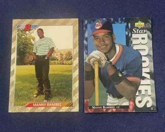 641  Lot 467h  Lot of Manny Ramirez rookie baseball cards