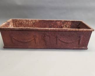 712  Lot 619  Antique cast iron planter