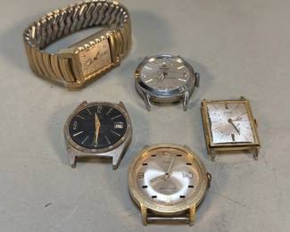 391  Lot 176  5 vintage watches