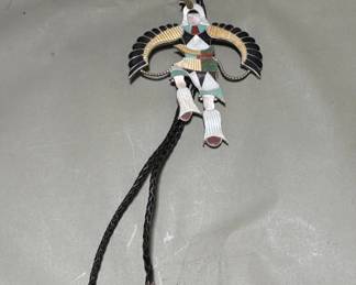 053  Lot 72  Vintage signed Jonathan Beyuka Zuni silver and