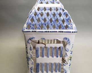479  Lot 535  Vintage Italian ceramic birdcage