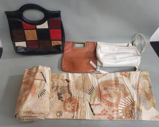765  Lot 331  Group of vintage womens purses and embroidery