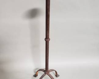 403  Lot 223  Vintage iron floor candle pricket