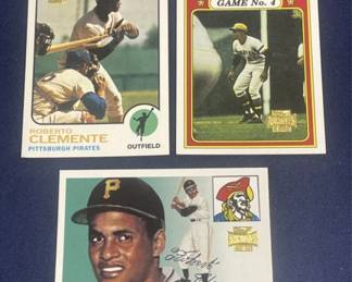 631  Lot 457h  Lot of Roberto Clemente Topps archive reprint