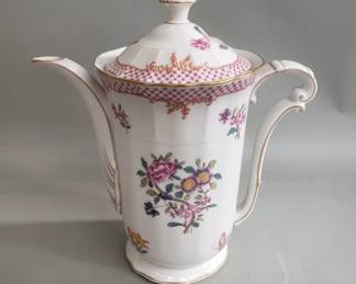 374  Lot 98  Vintage Limoges porcelain coffee pot