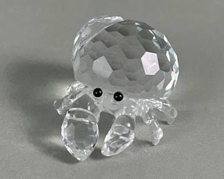 152  Lot 702  Signed Swarovski Crystal hermit crab figurine