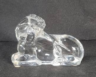 116  Lot 478  Baccarat crystal unicorn figure.