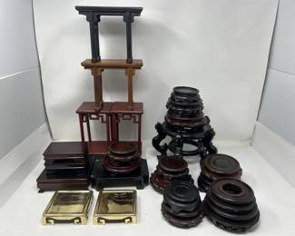 808  Lot 367  Group of Asian stands