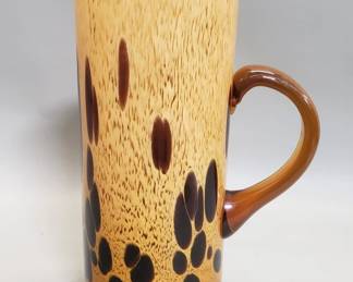 234  Lot 357  Vintage Murano style art glass pitcher