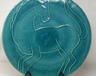 289  Lot 386  Eugene white Midcentury art Deco charger
