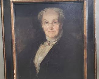 005  Lot 157  Antique signed Martha Walter oil on canvas Sweet