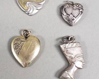 195  Lot 277  Group of sterling silver pendants