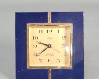663  Lot 509  Imhof brass and glass Swiss quartz Bucherer