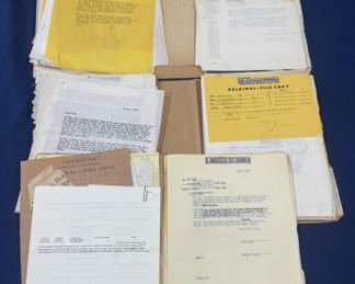 440  Lot 364h  Large lot of vintage documents and contracts