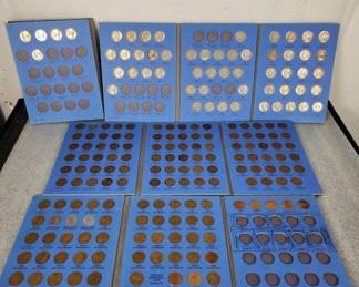 225  Lot 394h  Vintage US coin collection, nickels, cents