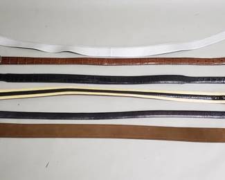 835  Lot 447  Group of designer style womens belts