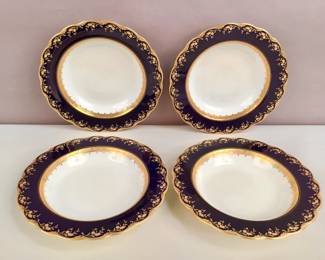 679  Lot 558  Four 19th c. English formal soup bowls