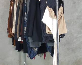 522  Lot 55  Rack of womens designer clothing