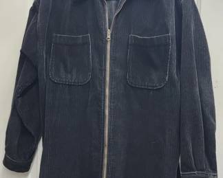 410  Lot 303h  Vintage corduroy Canyon River Blues cotton zip up