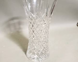 337  Lot 215  Large crystal vase