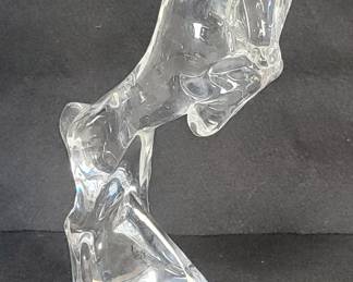 129  Lot 473  Baccarat France crystal horse figure
