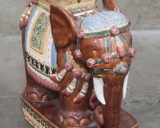 531  Lot 99  Ceramic elephant garden stool