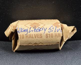 045  Lot 248  Roll of 20 Walking Liberty silver half dollar