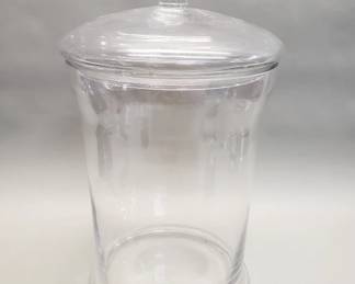 692  Lot 596  Large lidded glass canister