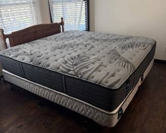 Lot #102- Sealy Posturepedic Plus King Mattress & Essentials Box Springs