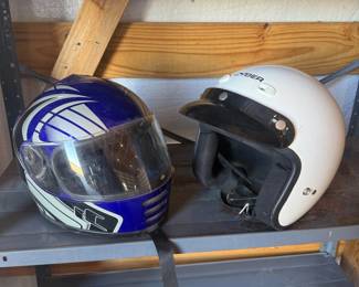 Lot #197- Two Motorcycle Helmets, Full-Face & Open-Face