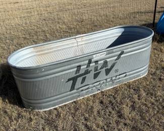 Lot #187- HW Oval Metal Stock Tank, 75-Inch