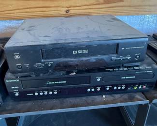 Lot #246- Sony & Assorted VCR and DVD Player Group with Remotes