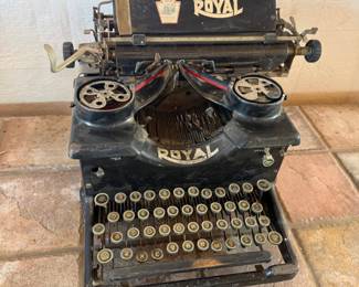 Lot #215- Royal Manual Typewriter with Round Keys