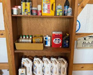 Lot #236- Automotive & Shop Supplies with Rotella Oil, Pennzoil & Filters