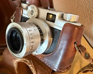 Lot #14- Argus Film Camera with Cintagon Lenses & Accessories