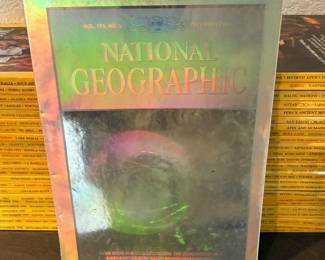 Lot #139- National Geographic Magazine Collection & Framed Cover