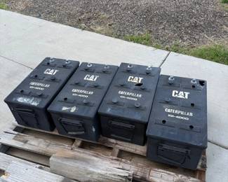 Lot #193- Four CAT Caterpillar 101-4000 Heavy-Duty Batteries