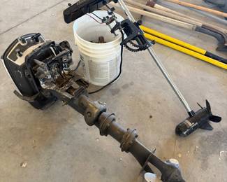 Lot #226- Johnson Outboard Motor & MotorGuide Stealth 30 Trolling Motor