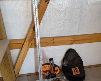 Lot #251- TR Measuring Wheel, Framing Square & Layout Tools