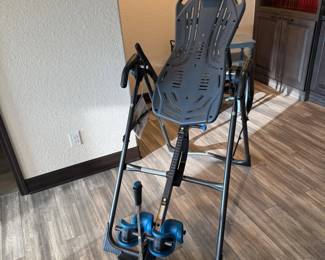 Lot #134- Teeter Inversion Table with Ankle Supports & Instructions
