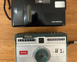 Lot #38- Olympus Infinity Jr. & Kodak Hawkeye Instamatic Cameras