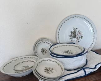 Lot #79- Flair Irene 4146 Fine China Plates & Bowls