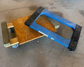 Lot #206- Two Four-Wheel Furniture Moving Dollies
