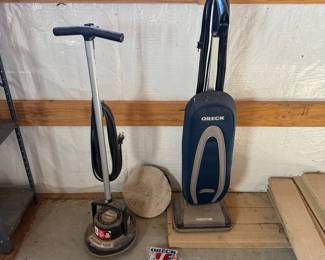 Lot #254- Oreck XL Upright Vacuum & Orbiter Floor Machine
