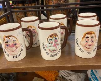 Vintage ceramic mugs
