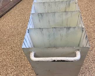 Industrial rolling metal cart