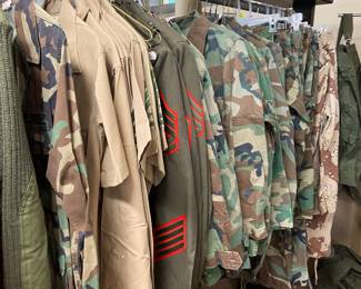 Marine Corp uniforms, fatigues