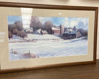 Framed country print