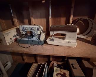 🧵 **A Little Vintage Sewing Nostalgia!** Two vintage sewing machines, including a Singer Creative Touch, just waiting for someone who loves to sew, collect, or tinker with classic machines! Whether you're a sewing enthusiast or appreciate a little old-school craftsmanship, these are worth a look. βοΈ🪡 *Condition and functionality have not been verified. Sold as-is.*